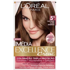 Tintura Imedia Excellence 53 Castanho Claro Dourado