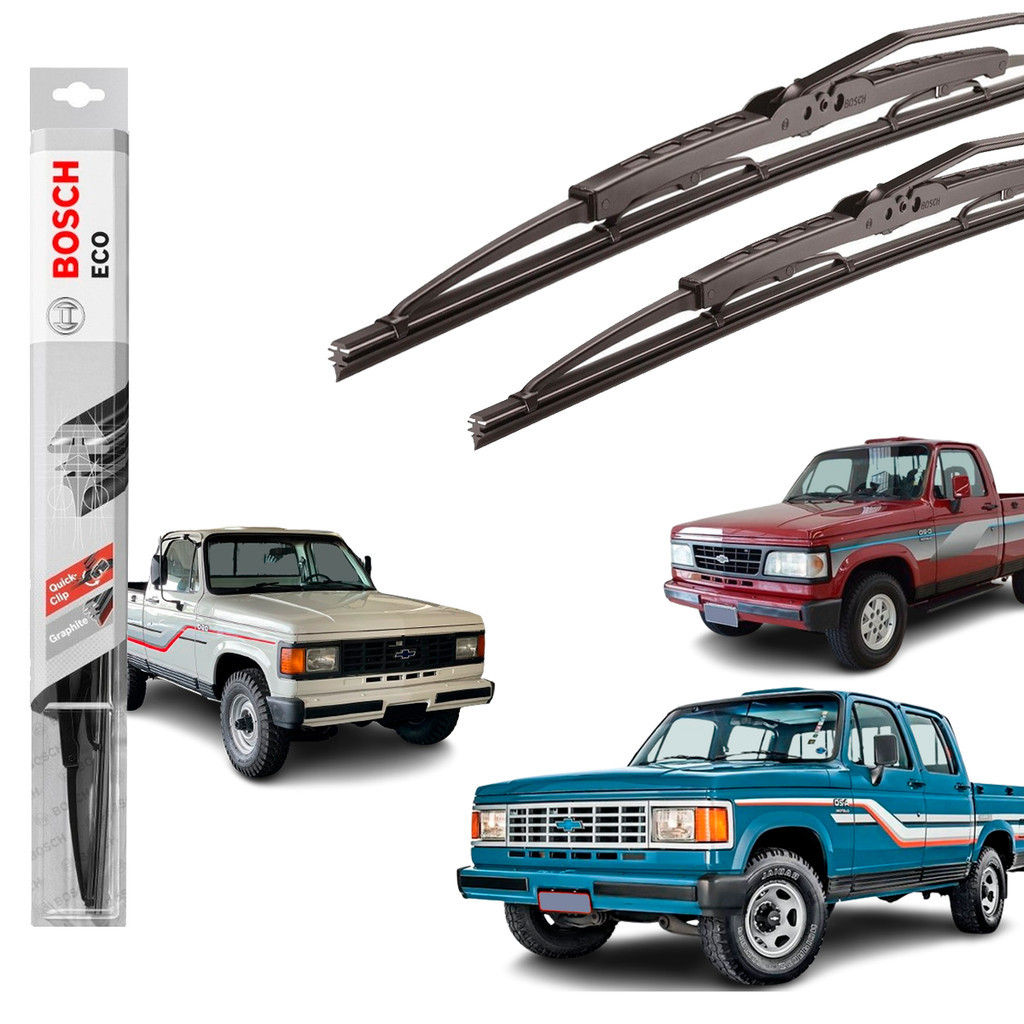 Kit Limpador Parabrisa PICKUP A10 A20 A40 C10 C20 D10 D20 1964 A 1998 Palheta Bosch