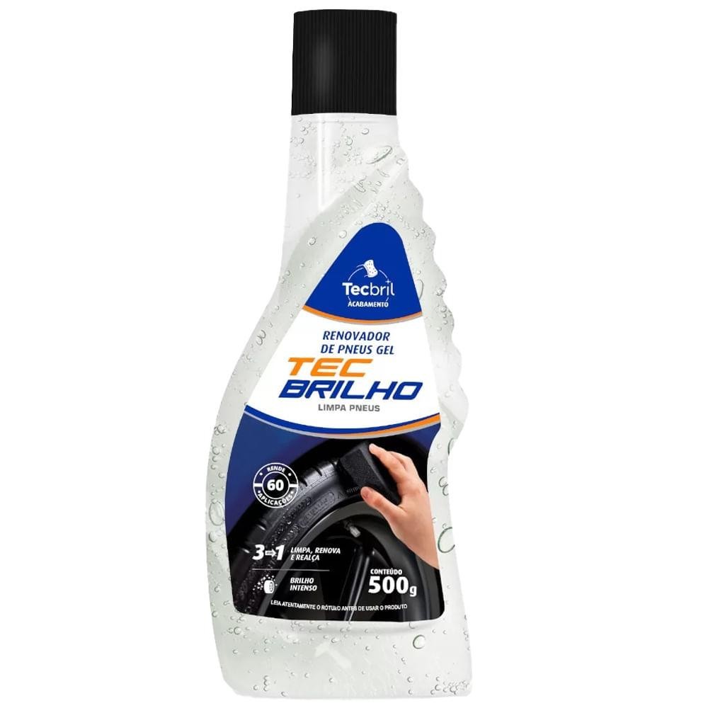 Renovador de Pneus em Gel 500g Pretinho Tec Brilho 5920054 em Oferta na Shopee