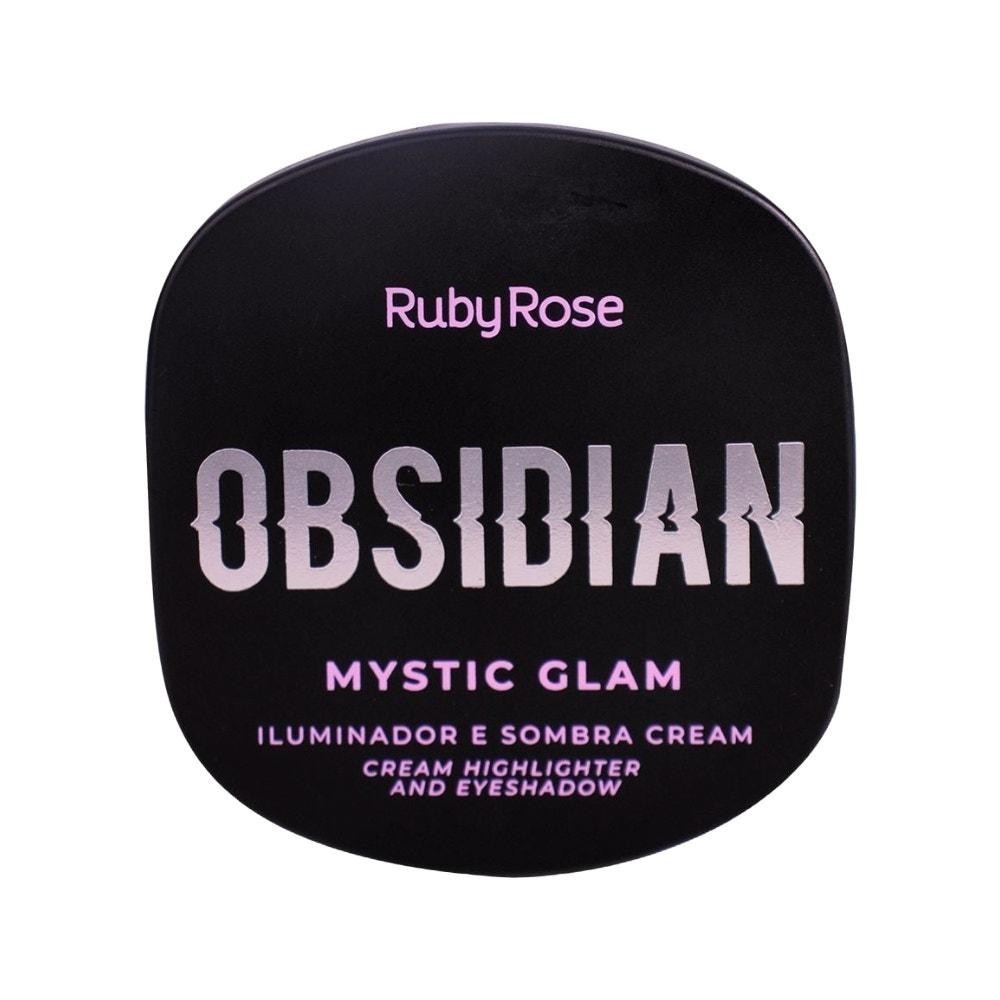 Iluminador e Sombra Cream Mystic Glam Obsidian Ruby Rose Amethyst em Oferta na Shopee