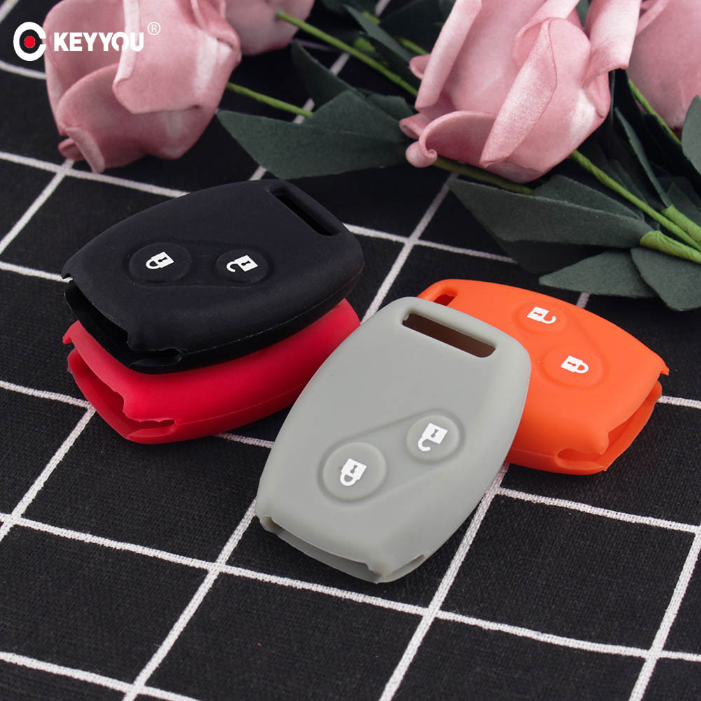 Tampa De Silicone Para Chave De Carro Remoto Honda CR-V Civic Fit 2 Botões