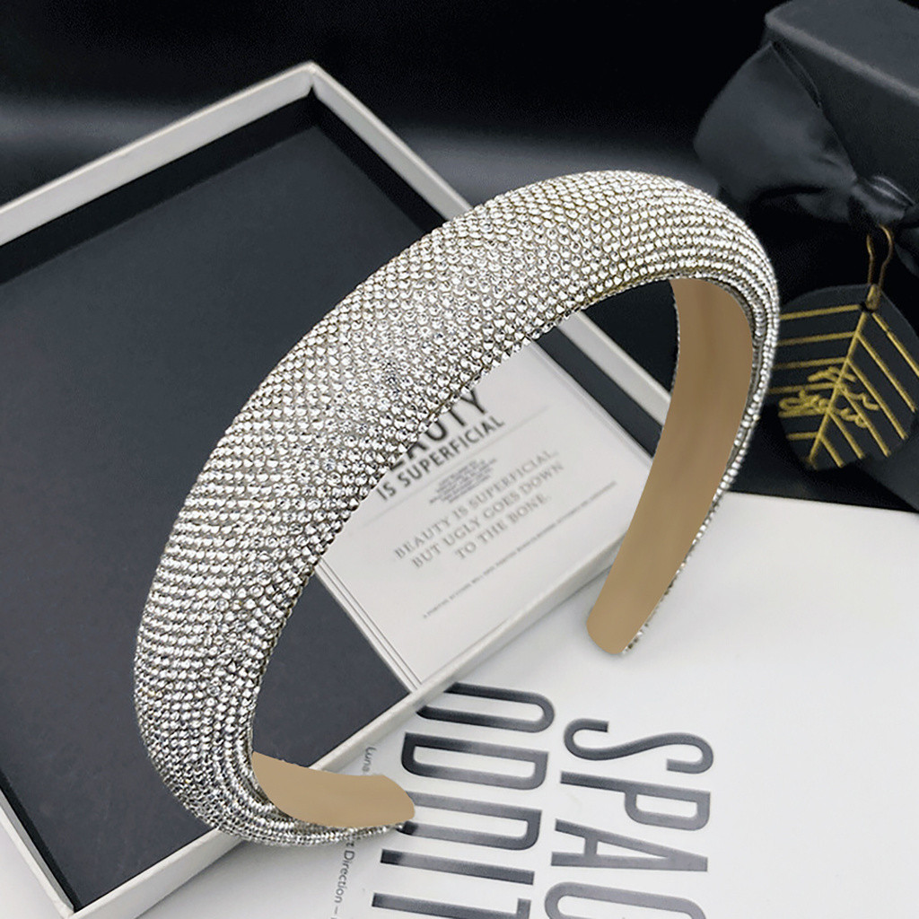 Tiara Linda Delicada Arco de Cabelo Luxo/Elegantes e Brilhantes Com Cristais Strass/Acessórios Para Festas Femininas