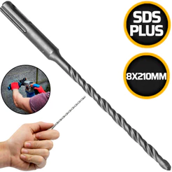 Broca Com Encaixe Sds Plus 1 Peça 8x210mm Para Martelete