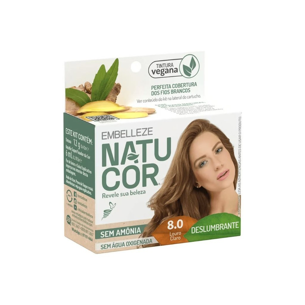 EMBELLEZE TINTA NATUCOR 8.0 LOURO CLARO em Oferta na Shopee
