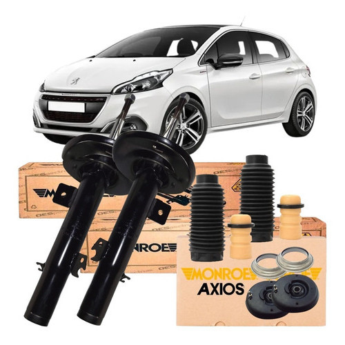 Kit Amortecedor Dianteiro Monroe 208 Manual 1.2 / 1.5 / 1.6 2013 2014 2015 2016 2017 2018 2019