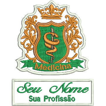 Patch Medicina Kit  Nome + Logotipo em Oferta na Shopee