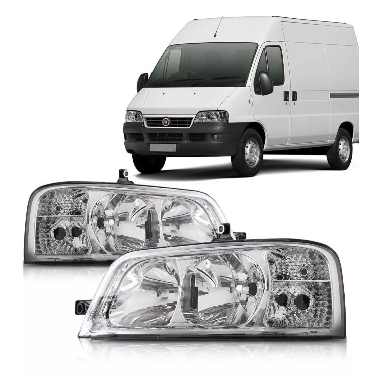 FAROL DUCATO 03/12 ELETRICO/MANUAL BOXER JUMPER CROMADO