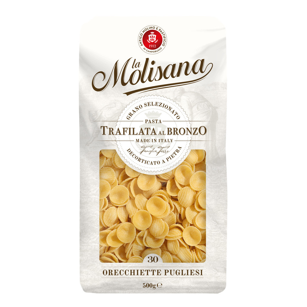 MASSA LA MOLISANA 30 ORECCHIETE PUGLIESI 500G em Oferta na Shopee