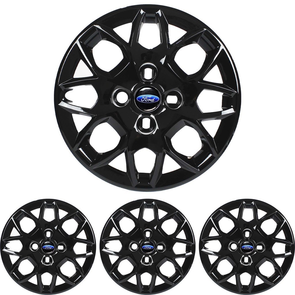 JG 4 Calota KA + KA Sedan 2015 2016 2017 2018 Aro 14 Black Piano com Emblema