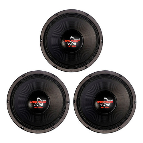 3 ALTO FALANTES WOOFER 12 POL HARD POWER HP 550 4 OHMS 550W MÉDIO GRAVE