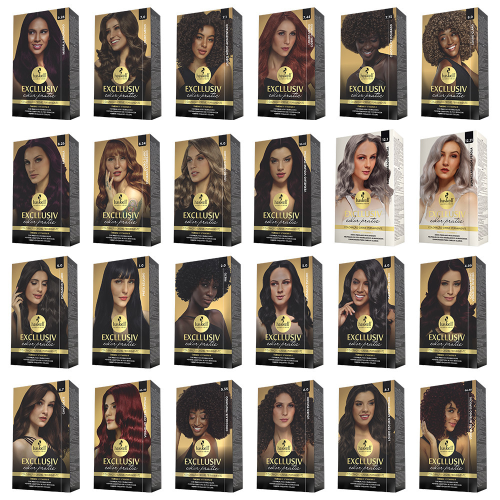 Colorações Excllusiv Color Pratic Haskell em Oferta na Shopee