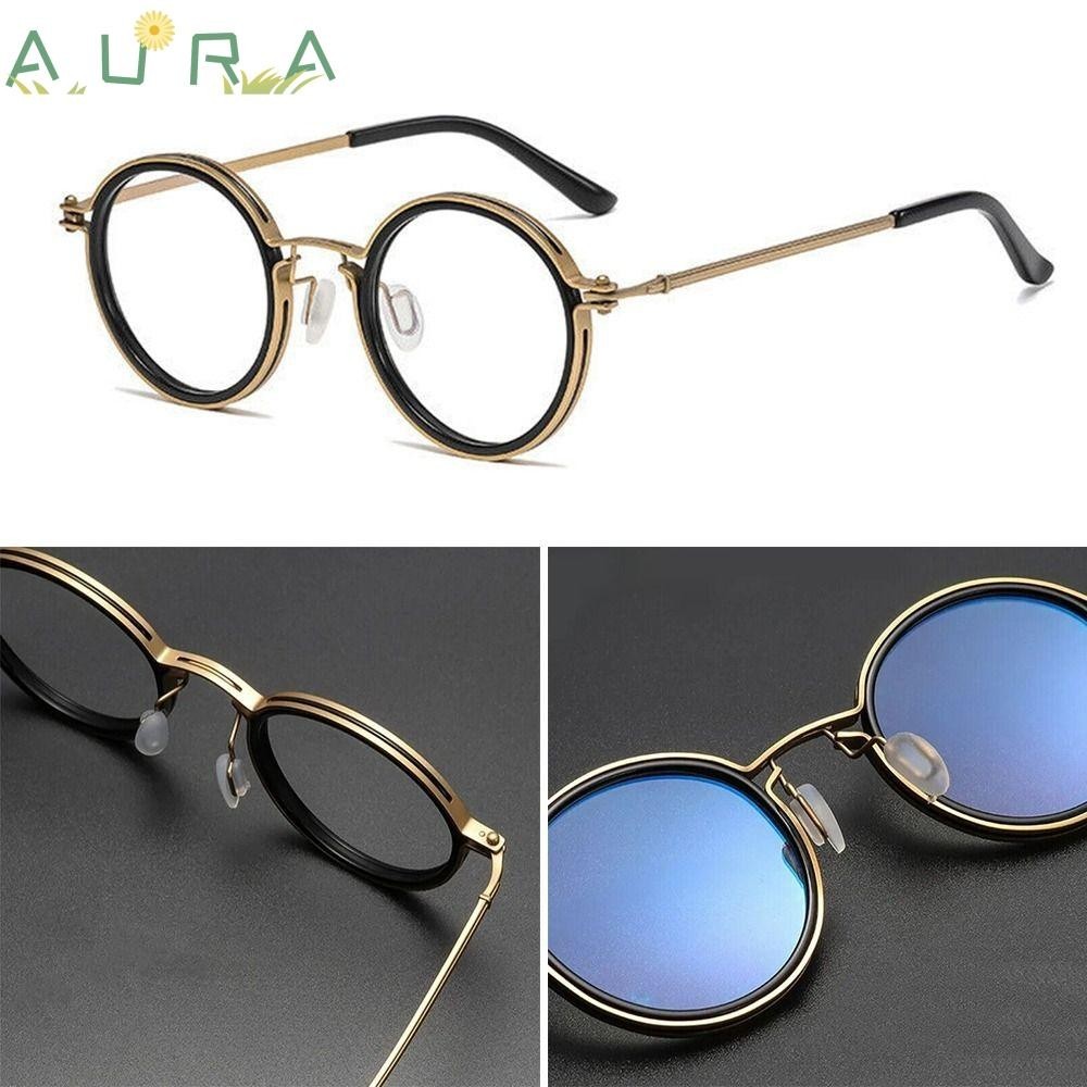 AURA Óculos De Luz Anti-Azul Fashion Office Moldura Metálica Portátil De Proteção Dos Olhos