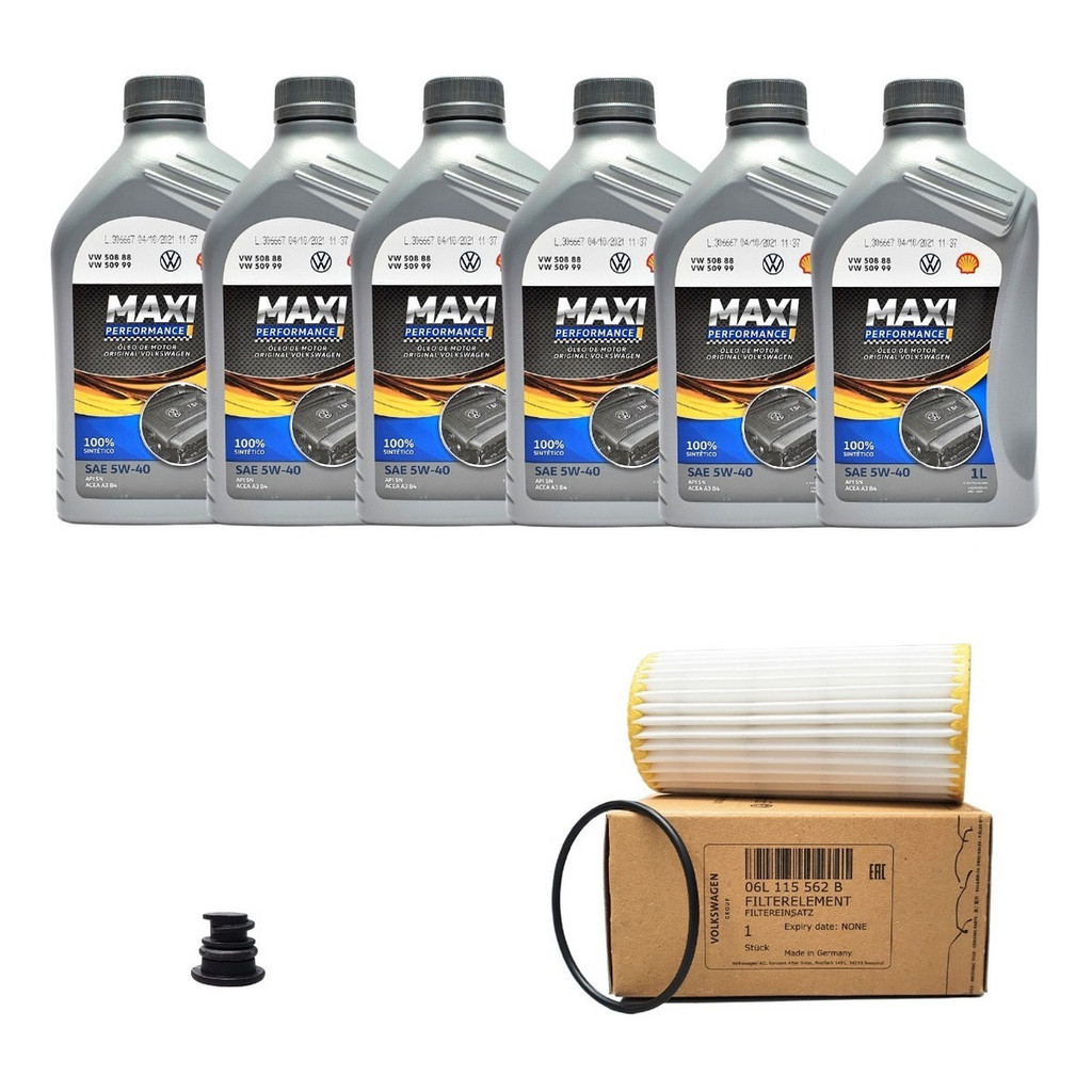 Kit Troca De Óleo 2.0 Tsi 211cv Tiguan/jetta/passat Original em Oferta na Shopee
