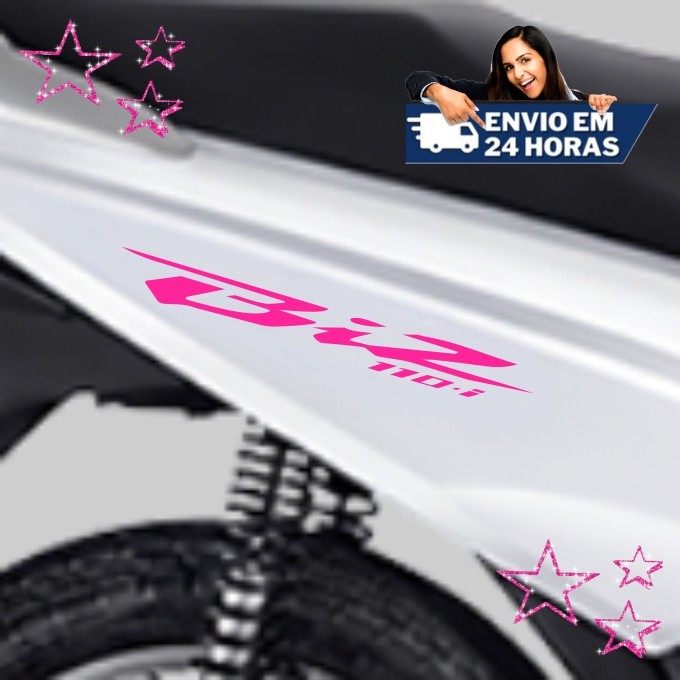 Adesivo Honda Biz 110i - 2 Adesivos Moto Honda Biz 110i  - 12 cores