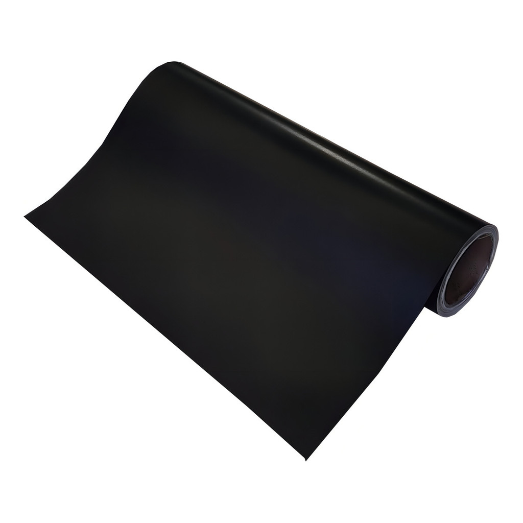 Adesivo Vinil Color Envelopamento Móveis Geladeira 6m X 70cm Cor Preto Fosco + Espátula Para Aplicação
