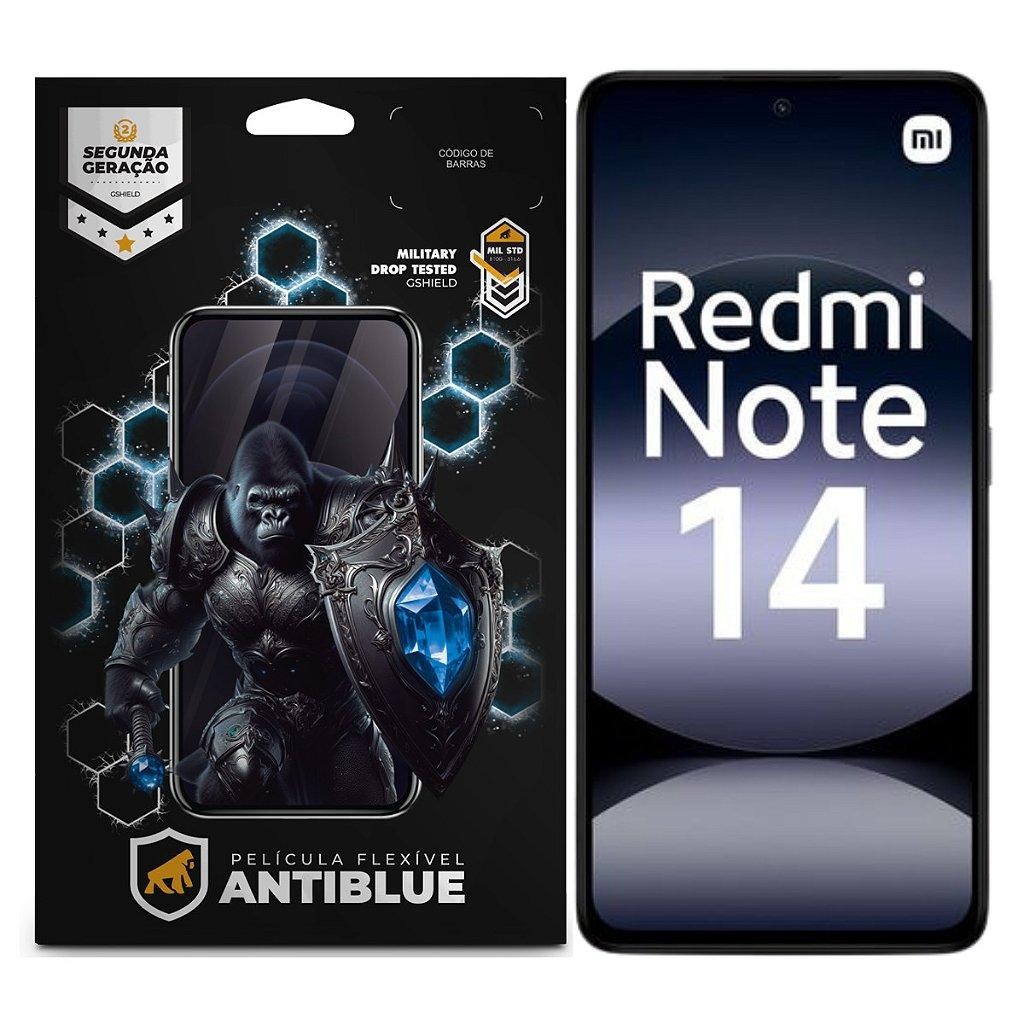 Película AntiBlue Para Xiaomi Redmi Note 14 – Proteção Para Seus Olhos e Tela - Gshield em Oferta na Shopee