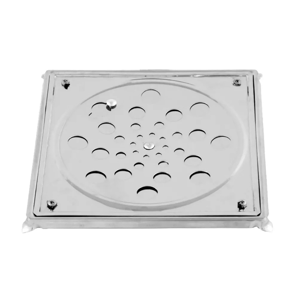 Grelha Para Ralo Quadrado Com Castilho 15x15 Rosinox em Oferta na Shopee