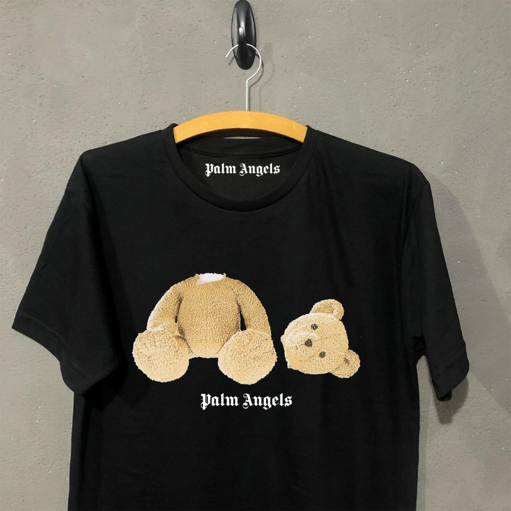 Camiseta Palm Angels Bear oversized streetwear algodão ursinho