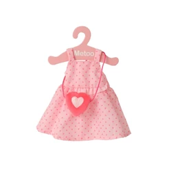 Roupa de Boneca Metoo Vestido Corações Com Cabide