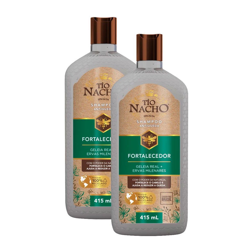 Kit 2 Shampoo Tio Nacho Fortalecedor 415ml