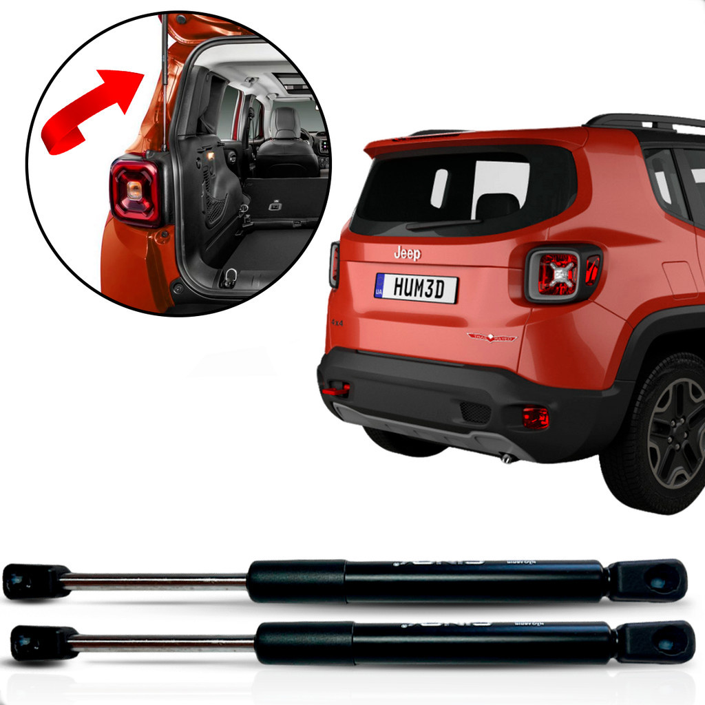 Par Pistão Vareta Bagageiro Porta Malas Jeep Renegade 2015 2016 2017 2018 2019 2020 até 2021