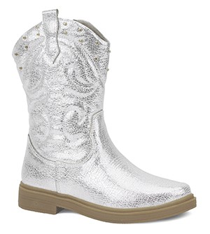 Bota Infantil Feminina Worldcolors Ana - Prata em Oferta na Shopee