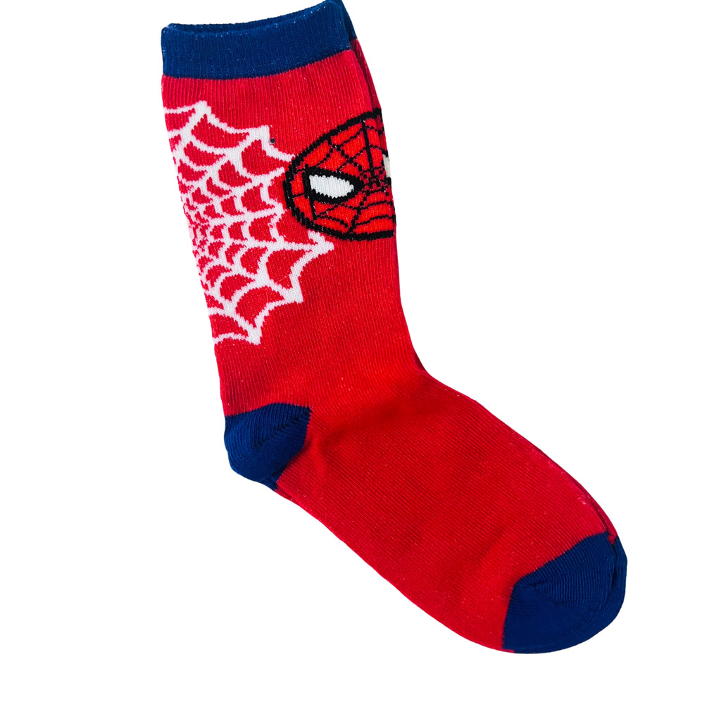 1 Par de Meia Infantil menino modelo Homem Aranha