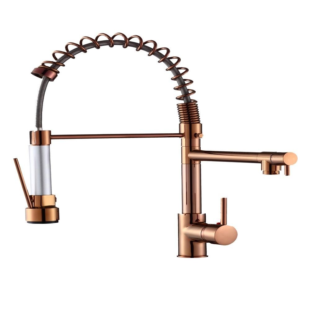Torneira Gourmet 50cm com Misturador Monocomando Rose de Bancada Belcca TGM50R-B