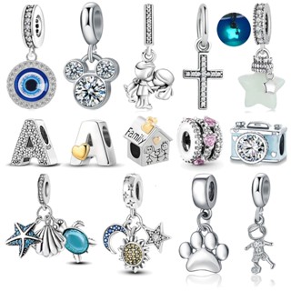 2025 novo estilo pingente pulseira charme prata 925 palma olho estilo acessórios luminosa estrela cruz em Oferta na Shopee