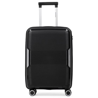 Mala De Bordo de Polipropileno 4 Rodas Malta Preto em Oferta na Shopee