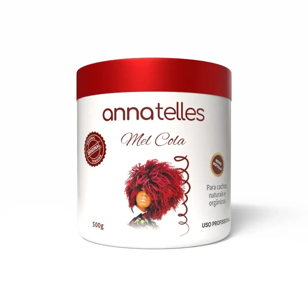 Mel Cola Para Cachos Naturais e Orgânicos Anna Telles 500g em Oferta na Shopee