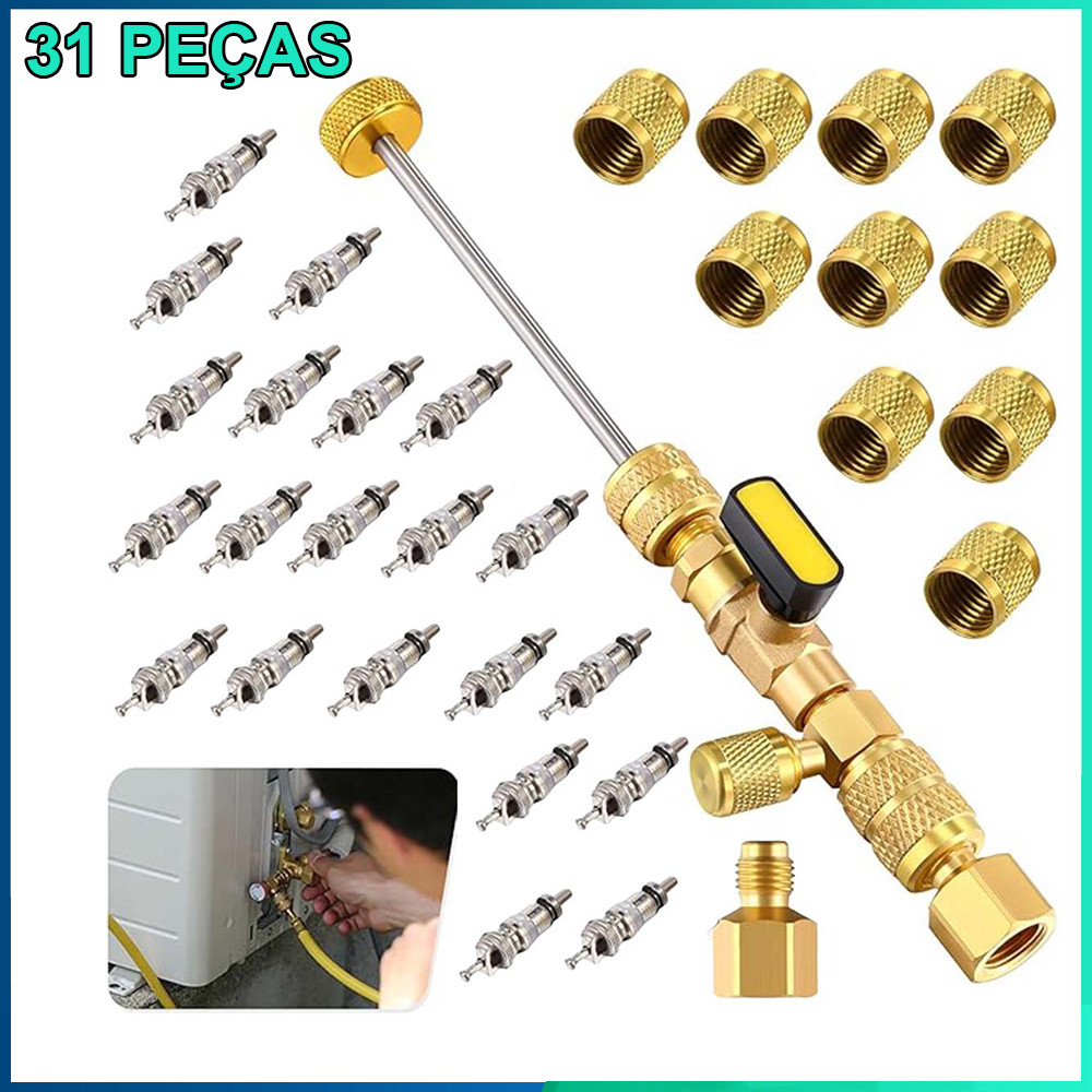 31 peças chave de válvula de ar condicionado geral chave de núcleo de válvula de ar condicionado automático