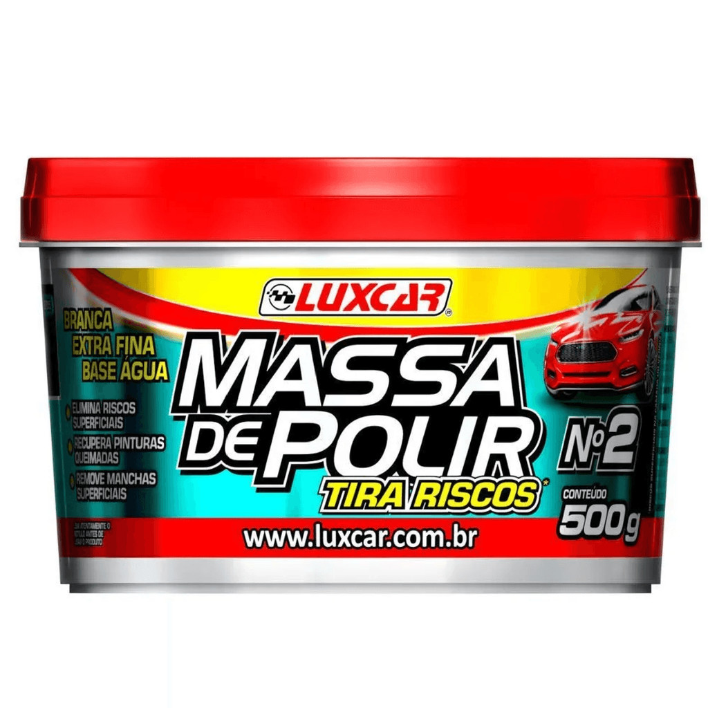 Massa De Polir Luxcar Tira Riscos Recupera Pintura Queimada em Oferta na Shopee