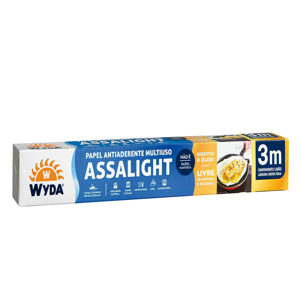 Papel Antiaderente Multiuso Assalight 30cm Rolo de 3m Wyda - Home & Living