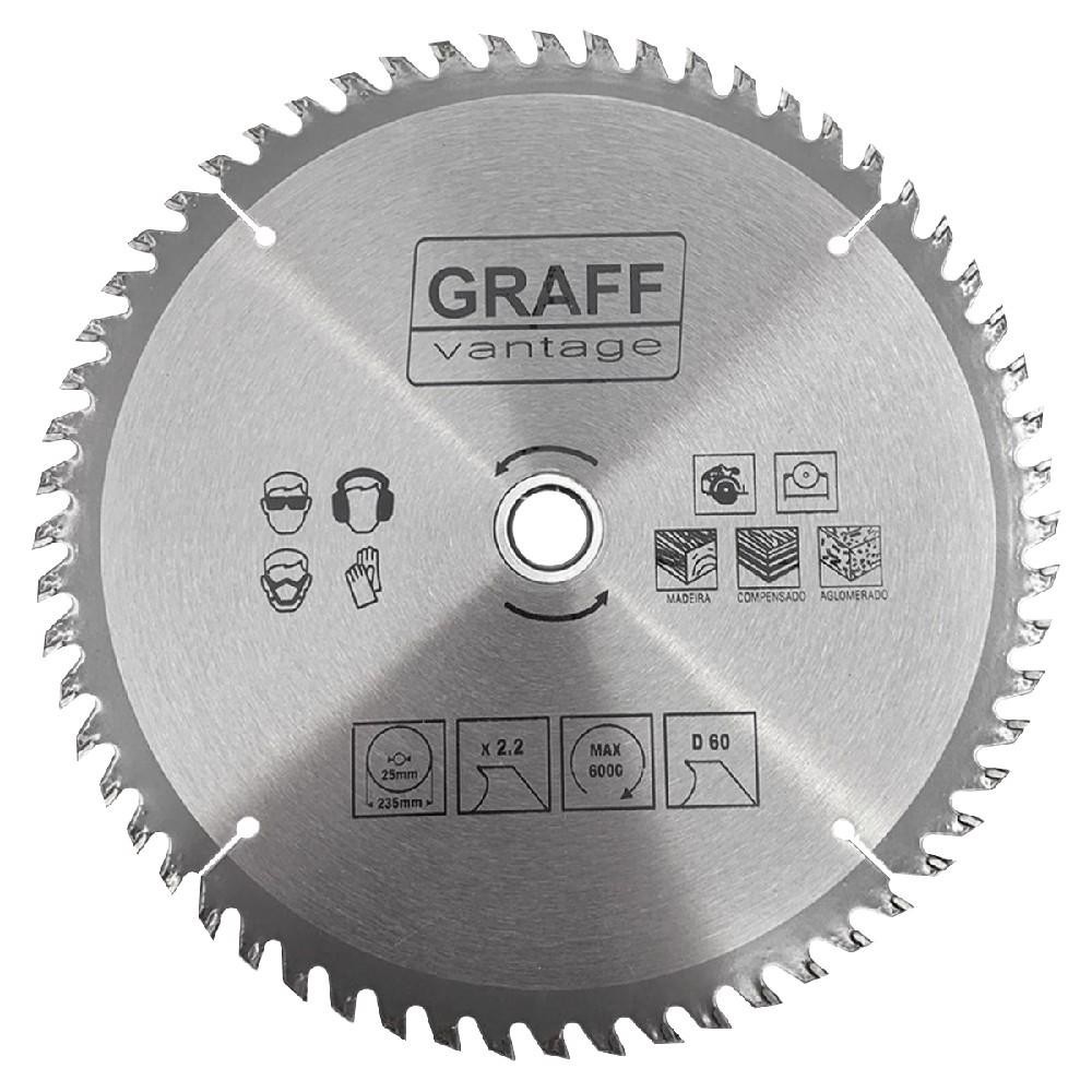 Serra Circular C/ Pastilha de Metal Duro P/ Madeira 9.1/4''x60D (579,0008) - Graff Vantage