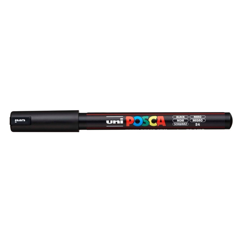 Caneta Posca Artística Ponta Agulha Pc-1mr 0.7 Mm Preta em Oferta na Shopee