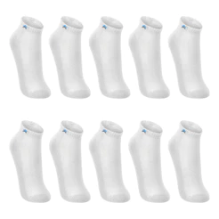 Kit 10 Pares de Meias Up 3225 Cano Curto Algodão - Branco