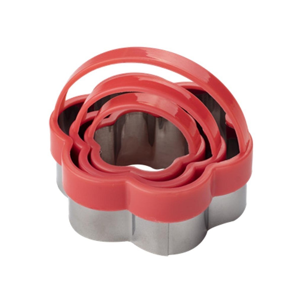 Kit 3 pçs Cortador de Pasta americana Flor com Alça plástica em Oferta na Shopee