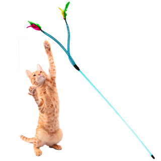 Brinquedo Para Gato Varinha Com Penas E Plumas em Oferta na Shopee