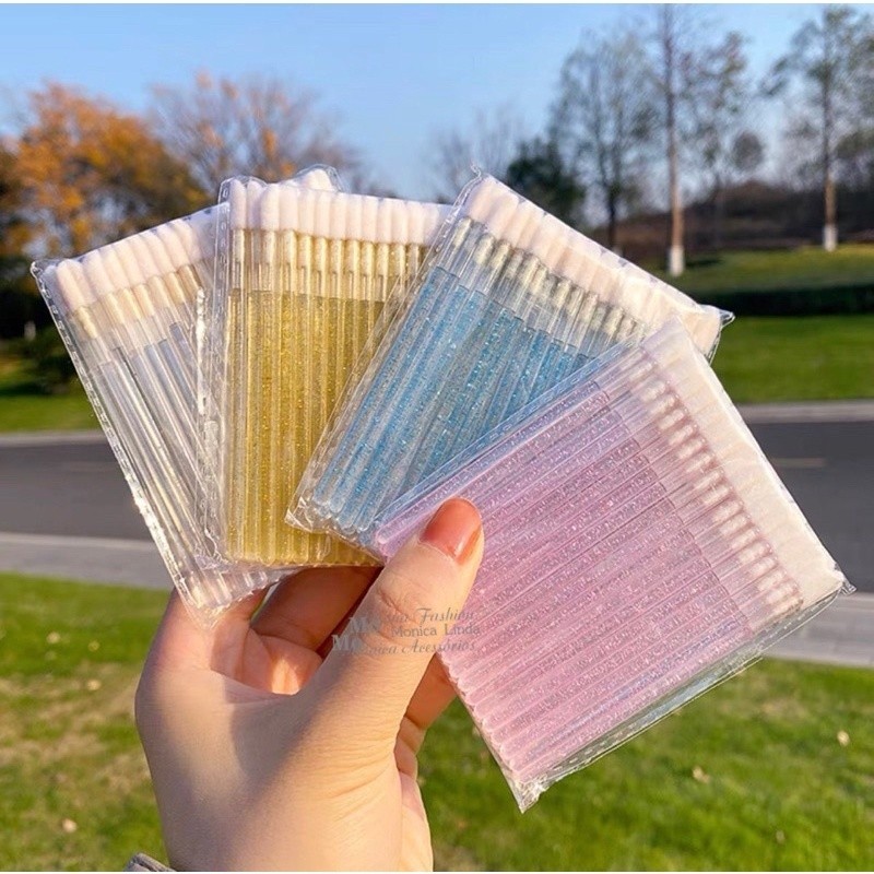 Kit 500 Pincel Aplicador Descartável Gloss e Batom Maquiagem em Oferta na Shopee