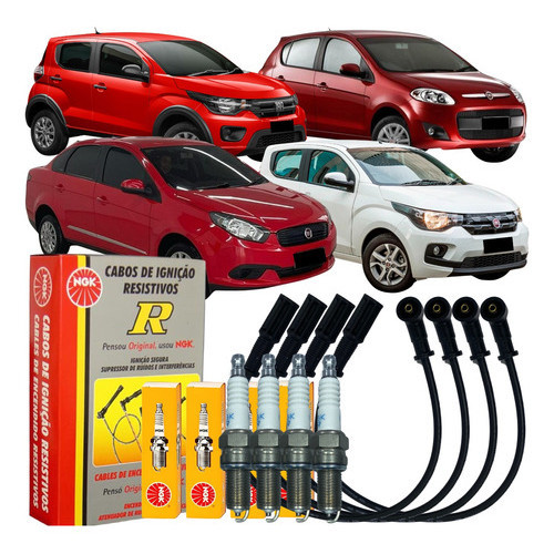 Kit Vela Cabo Ignição Grand Siena Mobi Palio 1.0 8v em Oferta na Shopee