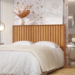 Cabeceira Casal 143cm MDF/MDP Detroit Nature em Oferta na Shopee