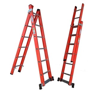 Escada em Fibra Tesoura Extensível 6x10 Degraus 1,90x3,20m WBertolo em Oferta na Shopee