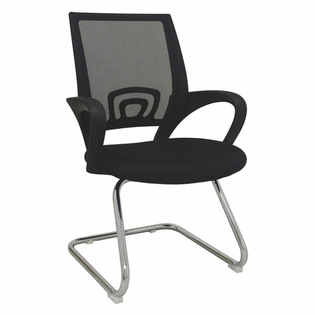 Cadeira para Escritório Interlocutor Fixa Tela Mesh Cadeira Interlocutor