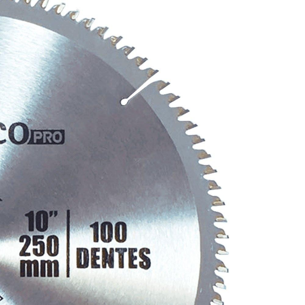 Disco de Alumínio 10" Polegadas 250mm 100 Dentes Stamaco · foto 2