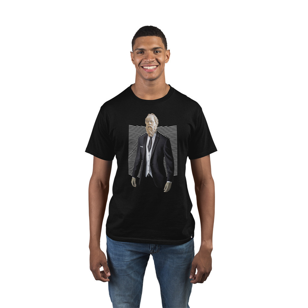 Camiseta Masculina Platão Terno Gravata Filosofia Filósofo