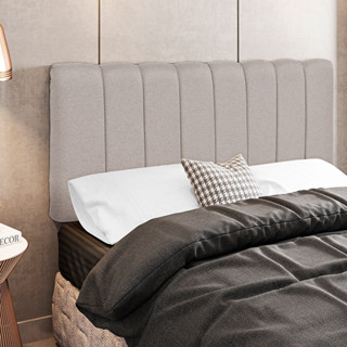 Cabeceira Cama Box Painel Solteiro 100 cm Dubai W01 Linho Bege - Lyam Decor em Oferta na Shopee