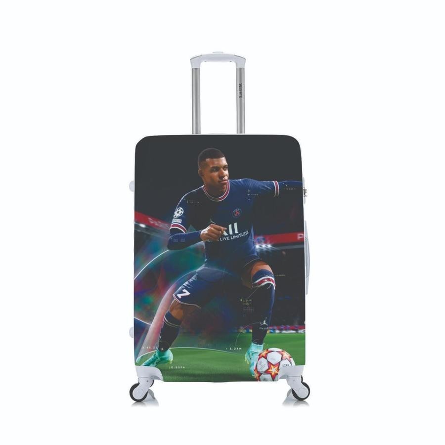 Capa Protetora Para Mala Viagem Personalizada Pequena Fifa PSG
