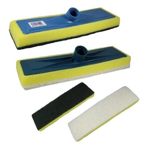 RODO ESPONJA ABRASIVO AZULEJO + LIMPA VIDROS