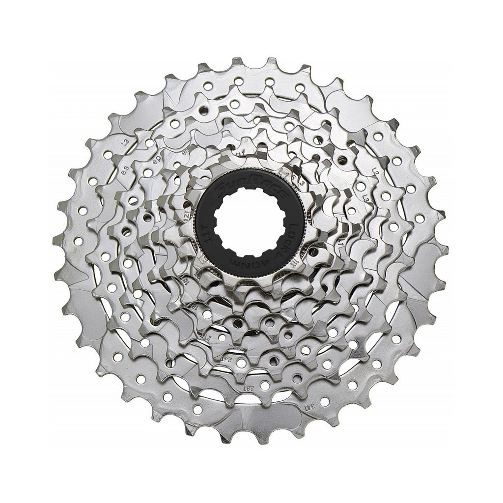 CASSETE 9V SUNRACE M96 11/34D - PRATA em Oferta na Shopee